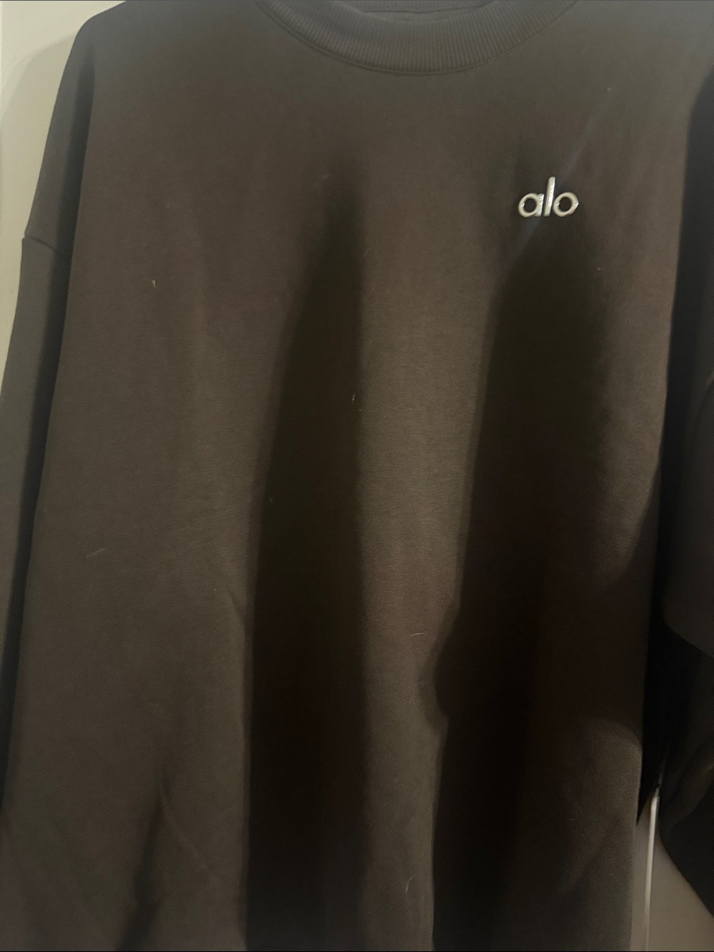 ALO Yoga Brown Logo Sweatsuit never worn.